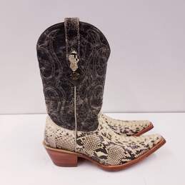 Los Altos Genuine Snakeskin Leather Western Cowgirl Boots Women's Size 6.5 M