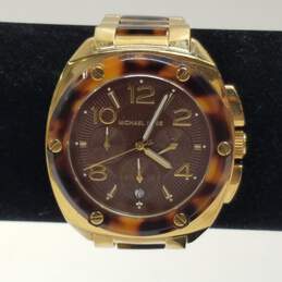 Michael Kors MK5593 Gold Tone & Tortoise Shell Resin Multi Dial Watch
