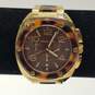 Michael Kors MK5593 Gold Tone & Tortoise Shell Resin Multi Dial Watch image number 1
