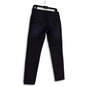 Womens Blue Denim Dark Wash Pockets Stretch Skinny Leg Jeans Size 6 image number 2