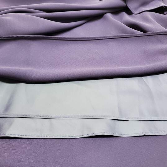 Sheri Martin New York Short Sleeve Dark Purple Midi Dress Women's 10 image number 4