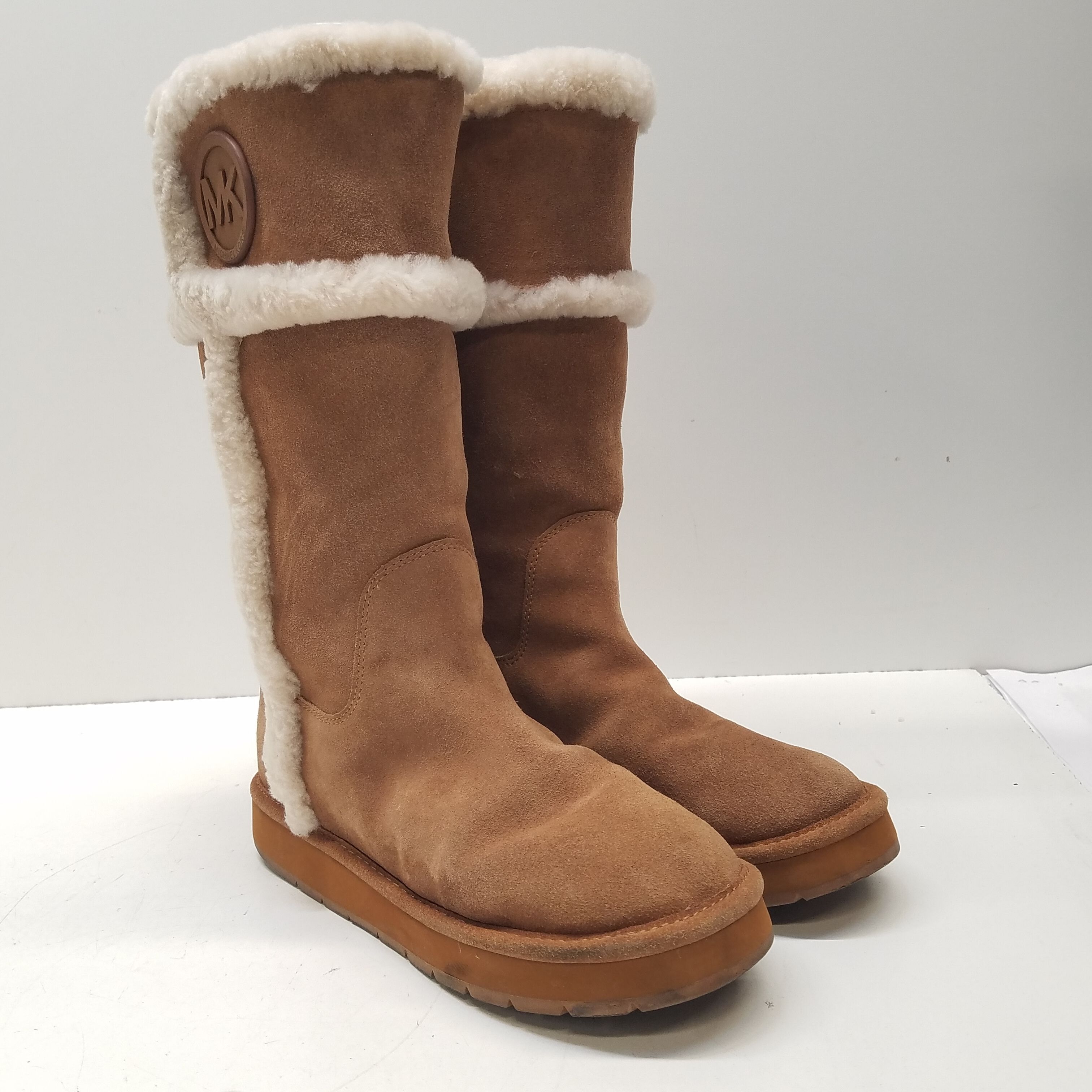 Michael Kors Shearling boots Womens Fashion Footwear Boots on Carousell