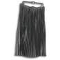 Anne Klein Womens Black Elastic Waist Pull On Pleated Skirt Size XL image number 1
