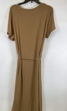 NWT Banana Republic Womens Brown Short Sleeve Crew Neck Maxi Dress Size XL alternative image