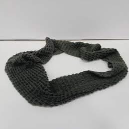 Green Knit Infinity Scarf