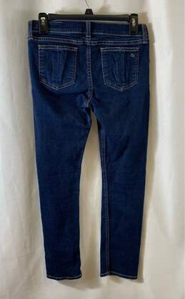 Rag & Bone Womens Blue Denim Cotton Blend Dark Wash High Rise Capri Jeans Sz 27 alternative image