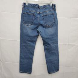 NWT Martin 1995 Thin Taper WM's Stretch Crop Blue Denim Jeans Size 82 /32 US alternative image