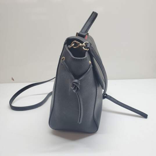 Kate Spade Black Saffiano Leather Satchel/Crossbody Bag 10x9x5" image number 4