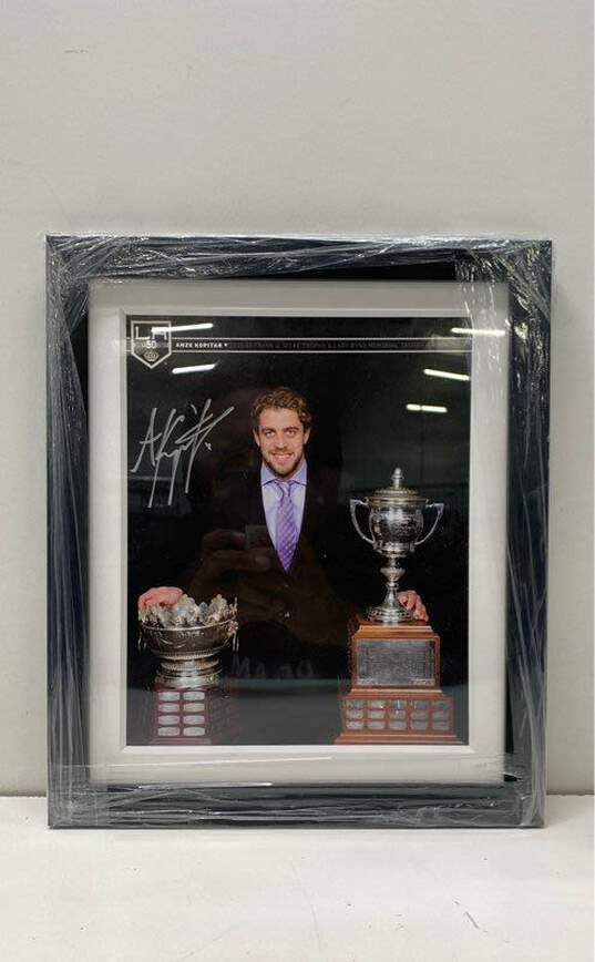 Framed Matted & Signed 8" x 10" Photo of Anze Kopitar - L.A. Kings image number 1