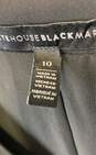 White House Black Market Women Black Sleeveless V-Neck Blouse Top Size Medium image number 3