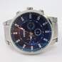 Fossil FS-4565 Chunky Silver Tone Men's Chronograph Watch 163.3g image number 2
