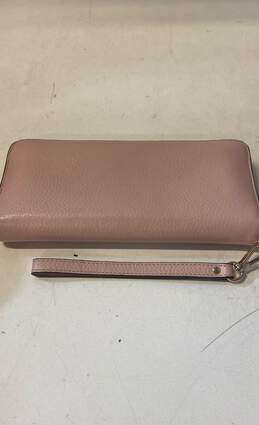Michael Kors Pink Leather Zip Around Card Wallet Wristlet alternative image