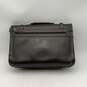 Ferrioni Mens Messenger Bag Top Handle Inner Divider Brown Leather image number 2