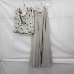 The J. Peterman Co. Silk Top & Skirt Size 4 alternative image