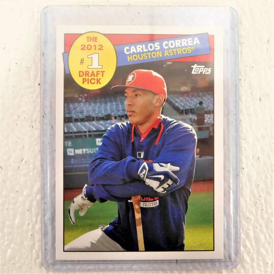 2016 Carlos Correa 1985 Topps #1 Draft Picks Houston Astros image number 1