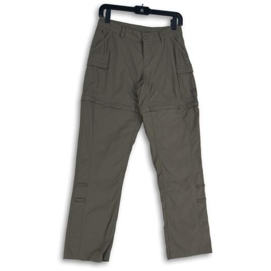 The North Face Womens Taupe Khaki Straight Leg Hiking Ankle Pants Size 0 image number 1