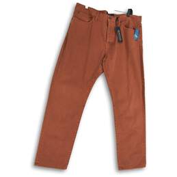 NWT Lucky Brand Mens Red Denim 121 Heritage Slim Straight Leg Jeans Size 38