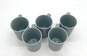 Vintage Corning Ware Blue Gray Coffee Cups-5pc. image number 3