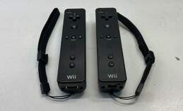 Lot Of 2 Nintendo Wii Remotes- Black