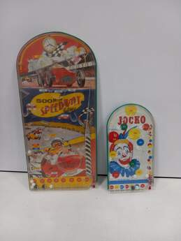 Vintage Speedway & Jocko Tabletop Pinball Game Bundle