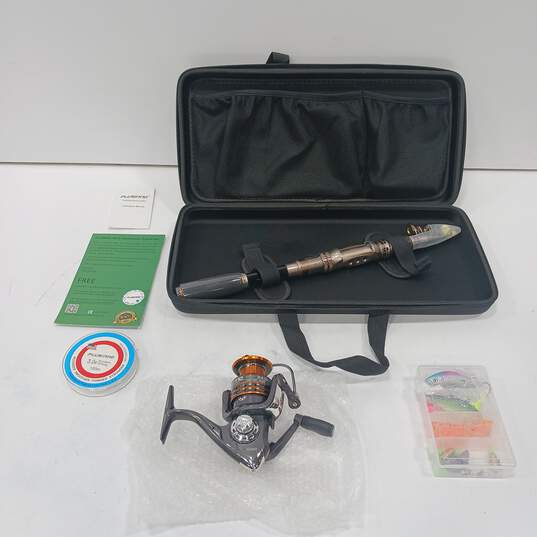 PLUSINNO Telescopic Fishing Rod and Reel Combos Full Kit, Carbon Fiber  Fishing