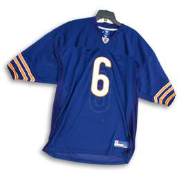 Reebok Mens Blue Orange Chicago Bears Jay Cutler #6 NFL Equipment Jersey Size 54
