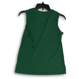 NWT Catherine Malandrino Womens Green Gold V-Neck Pullover Blouse Top Size XS alternative image