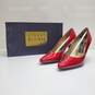 Vintage Stuart Weitzman Red Quasar Patent Leather Stiletto Heels Women's 5.5 image number 1