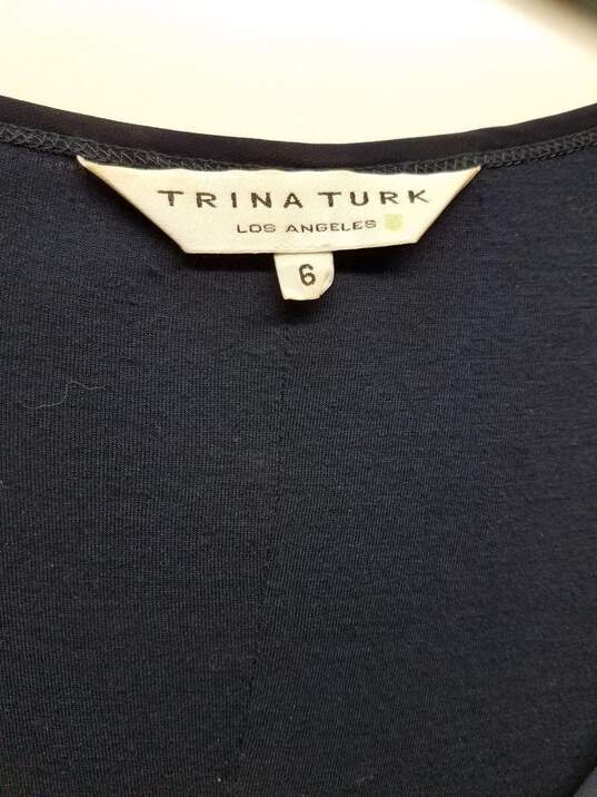 Trina Turk Navy Blue Dress Sz 6 image number 5
