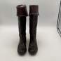 Frye Womens Riding Boots Paige 77061 Pull On Knee High Brown Leather Size 6 B image number 3