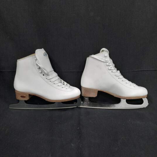 Riedell Women's White Ice Figure Skates Size 6 IOB image number 3