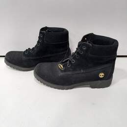 Timberland Women's A2816 Nellie Black Suede Lace-Up Boots Size 9 alternative image