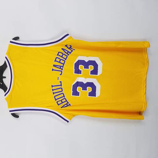 Buy the Lakers Men Yellow Kareem Abdul-Jabbar Jersey XL