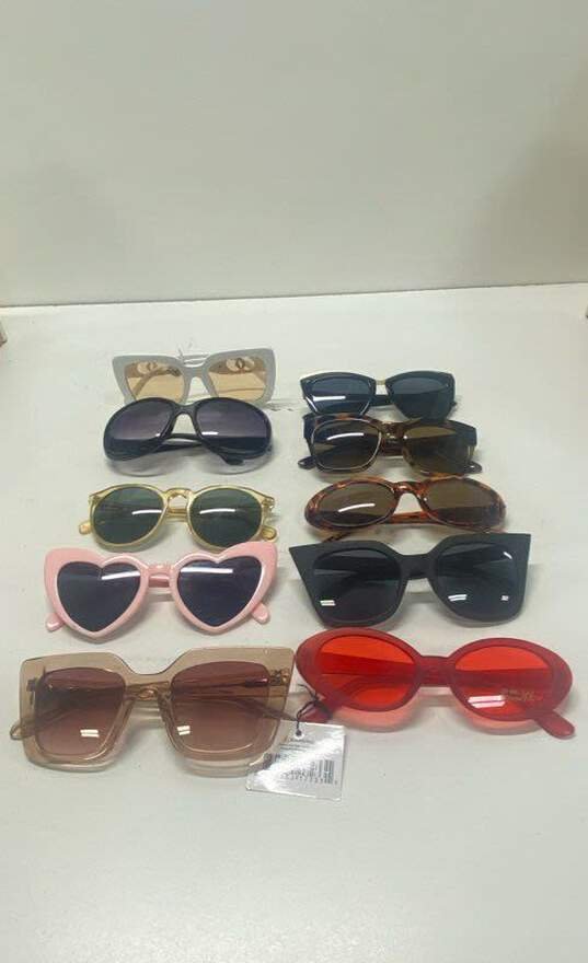 Unbranded Multicolor Sunglasses Set of 10 - Size One Size image number 1