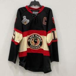 Reebok Mens NHL Jersey Shirt Chicago Blackhawks #19 Jonathan Toews Multicolor 50