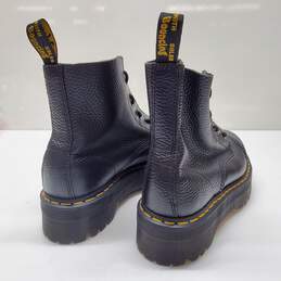 Dr. Martens Black Sinclair Lace Up Pebbled Leather Boots Size 10 alternative image
