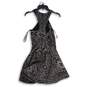 NWT B. Smart Womens Black Glitter Round Neck Sleeveless Back Zip A-Line Dress 1 image number 2