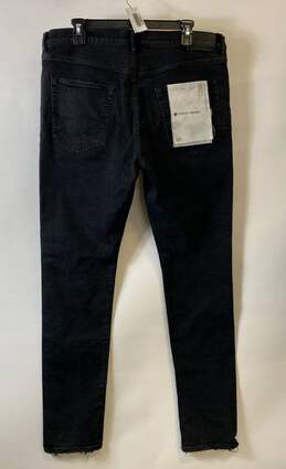 NWT Purple Brand Mens Black Mid Rise Dark Wash Denim Straight Leg Jeans Size 36 alternative image