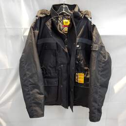 Caterpillar Black Heavy Insulated Parka Jacket NWT Size 2XL