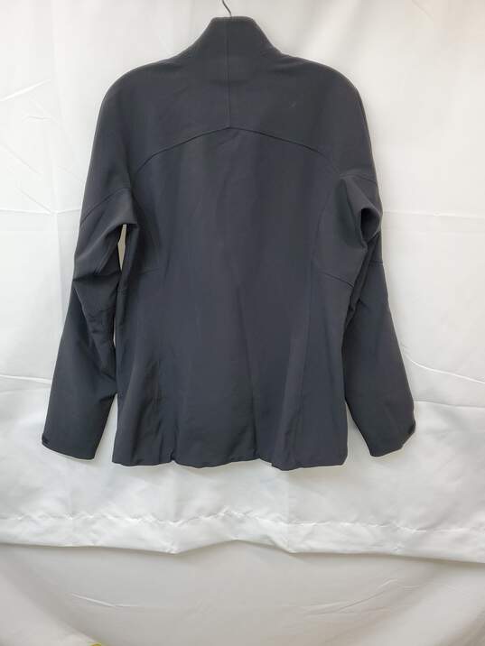 Wm Patagonia Black Polyester Worn Wear Full Zip Soft Shell Sz M image number 2