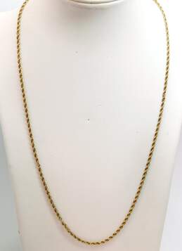 14k Yellow Gold Twisted Rope Chain Necklace 11.8g
