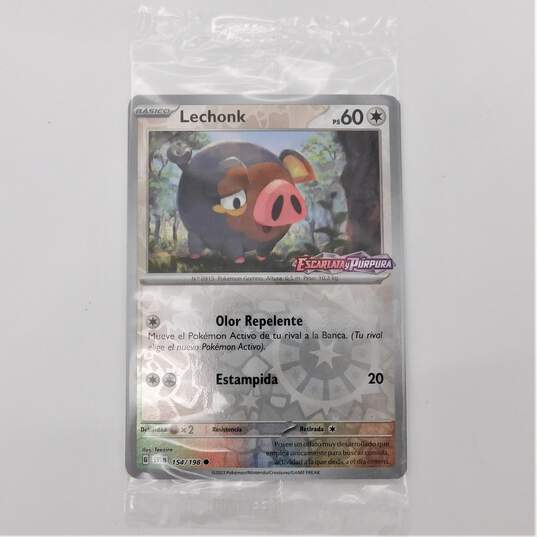 RARE Pokemon TCG Lechonk STAMPED Scarlet&Violet Promo 6 Card Lot Spanish Sealed image number 2