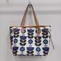 Brighton Leather Floral Print Tote Bag Purse image number 1