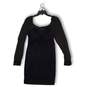 NWT Lily Rose Womens Shift Dress Sweetheart Neck Long Sleeve Black Gold Sz XXL image number 2