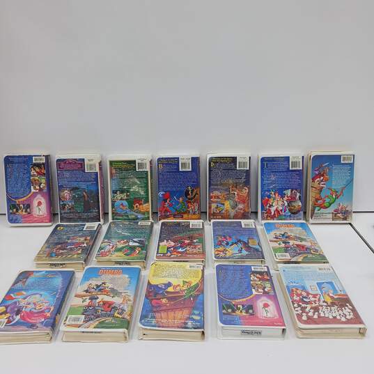 Bundle of 17 Assorted Disney VHS Tapes image number 2