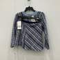 NWT Womens Multicolor Striped Tweed Cropped Top And Skirt Outfit Set Size S image number 1