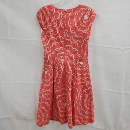 Boden Coral V-Neck Cotton Dress Size 4R alternative image