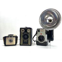 Vintage Kodak Lot of 3 Assorted Brownie Box Cameras