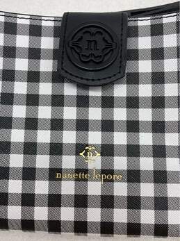 Nanette Lepore Black And White Buffalo Plaid Small Crossbody Purse alternative image