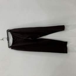 Giorgio Armani Womens Brown Silk Flat Front Straight Leg Dress Pants Size 10